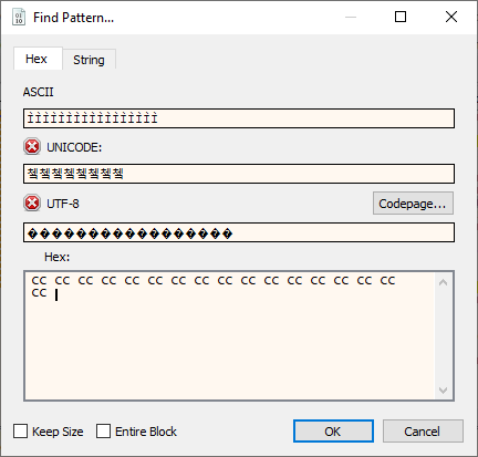 Searching for code caves