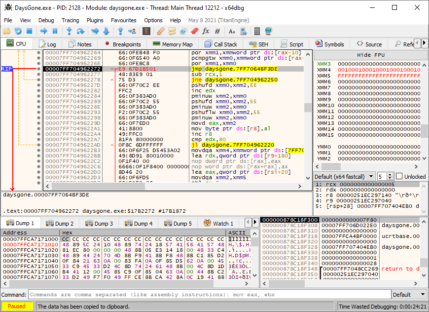 Replacing original with jump