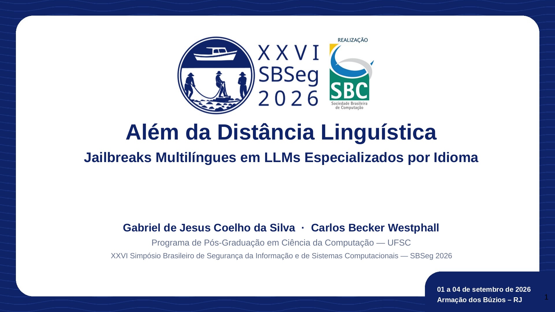 Slide 1: Além da Distância Linguística
